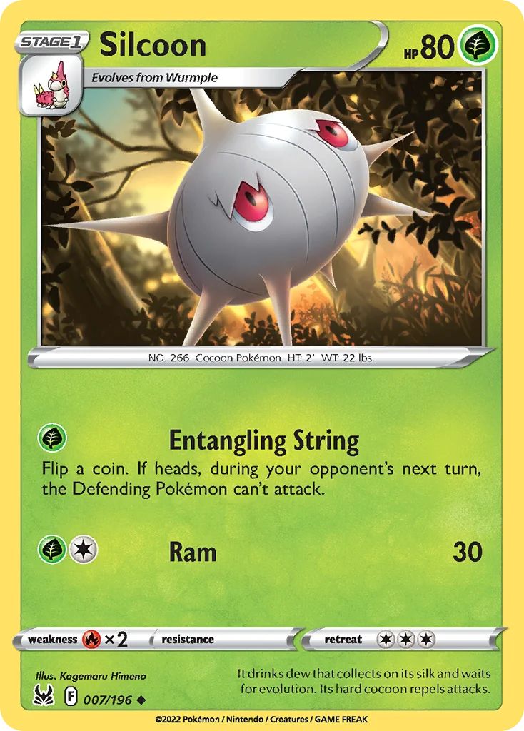 Silcoon Pokemon card