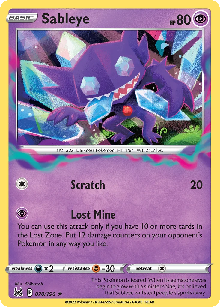 Sableye Pokemon card