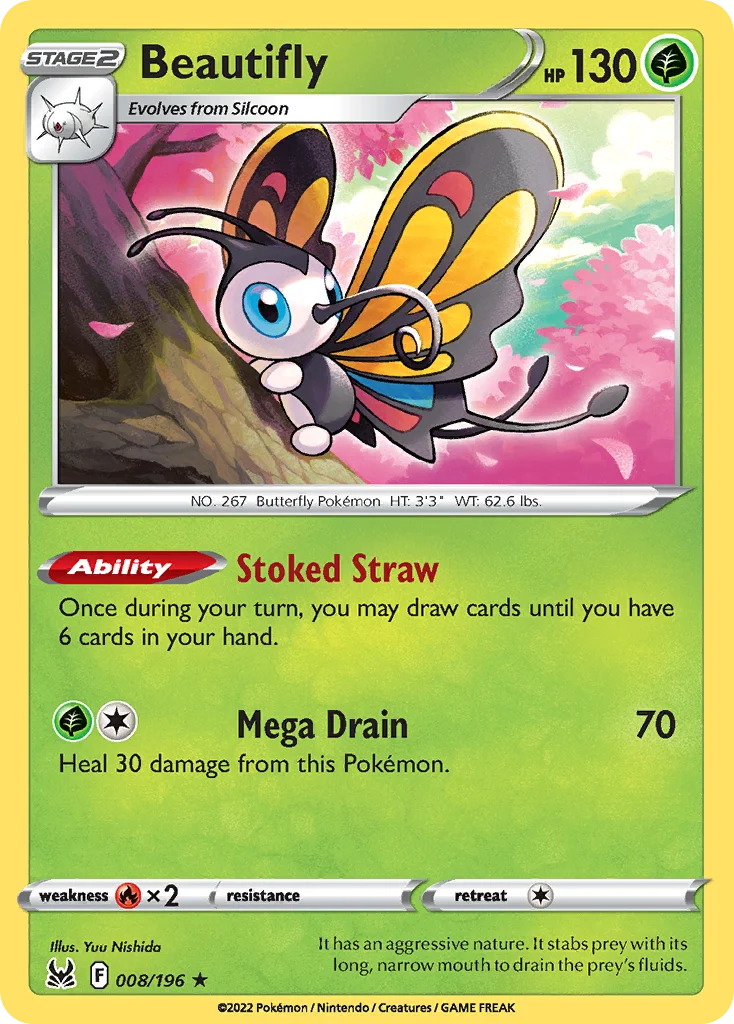 Beautifly Pokemon card