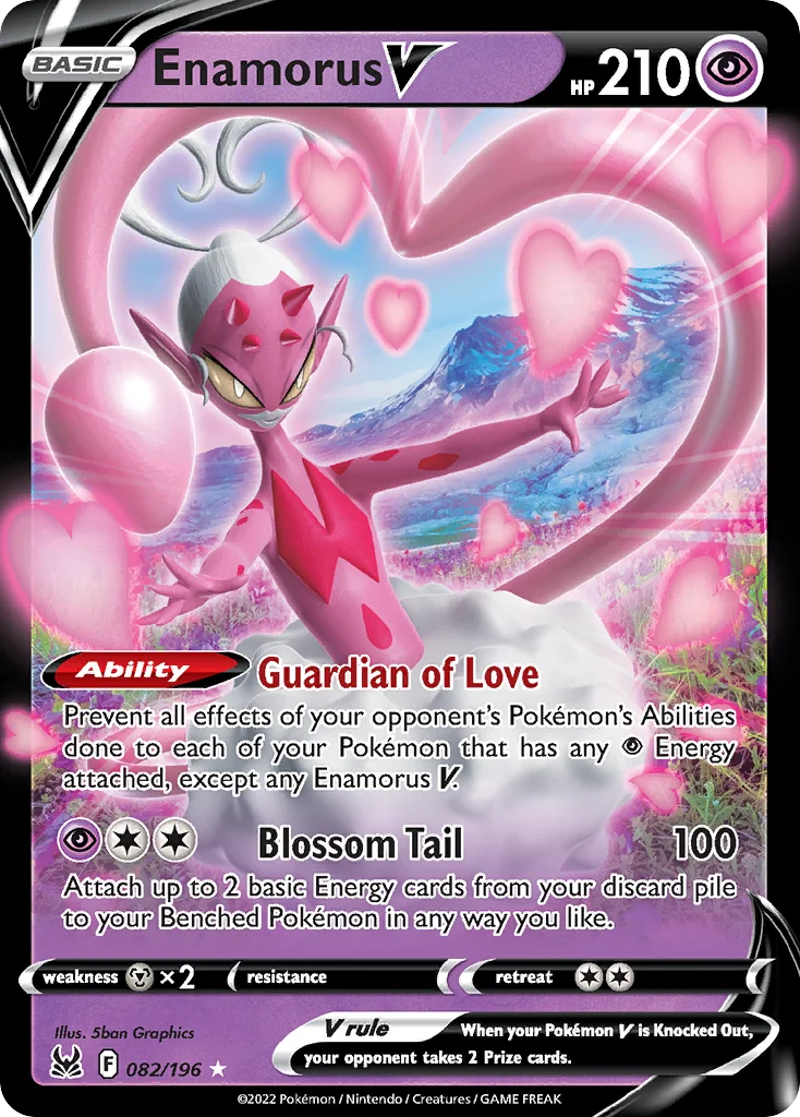 Enamorus V Pokemon card