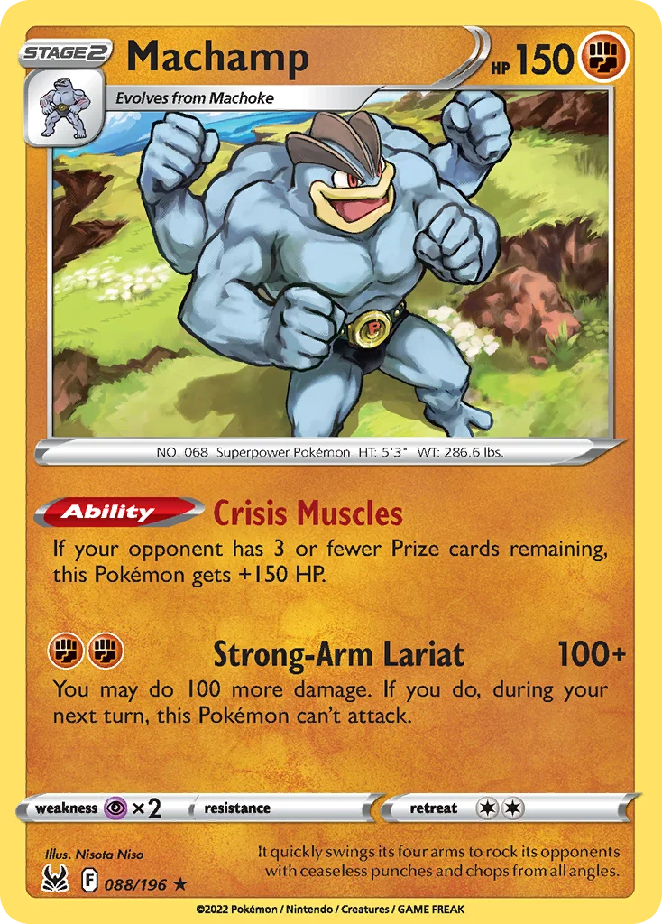 Machamp Pokemon card