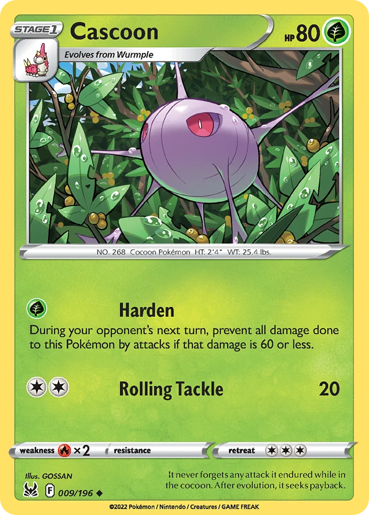 Cascoon Pokemon card