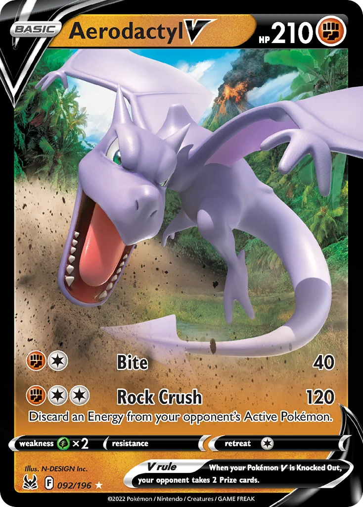 Aerodactyl V Pokemon card