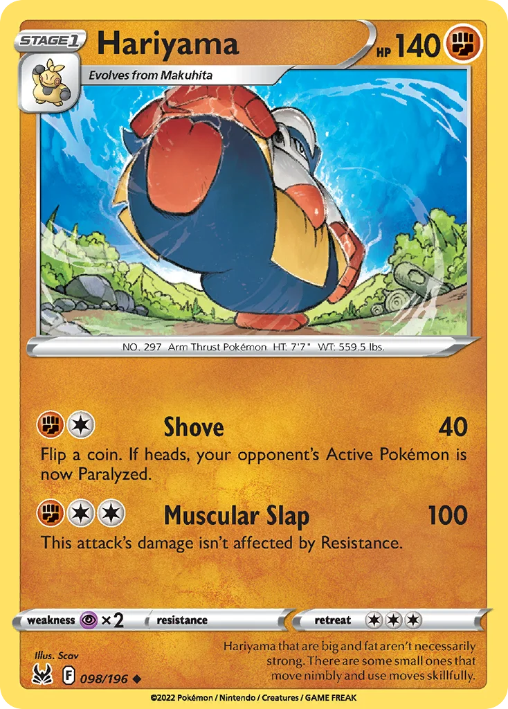 Hariyama Pokemon card
