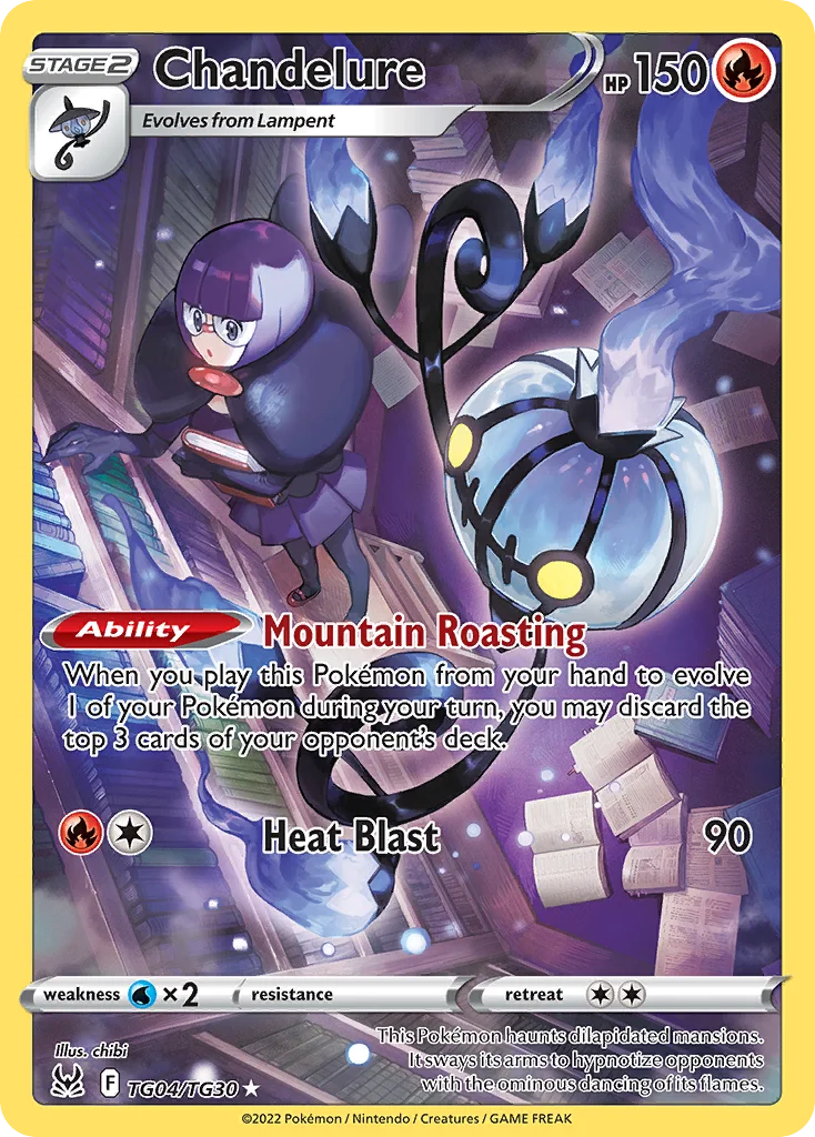 Chandelure Pokemon card