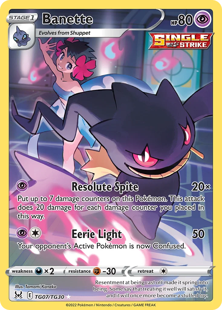 Banette Pokemon card
