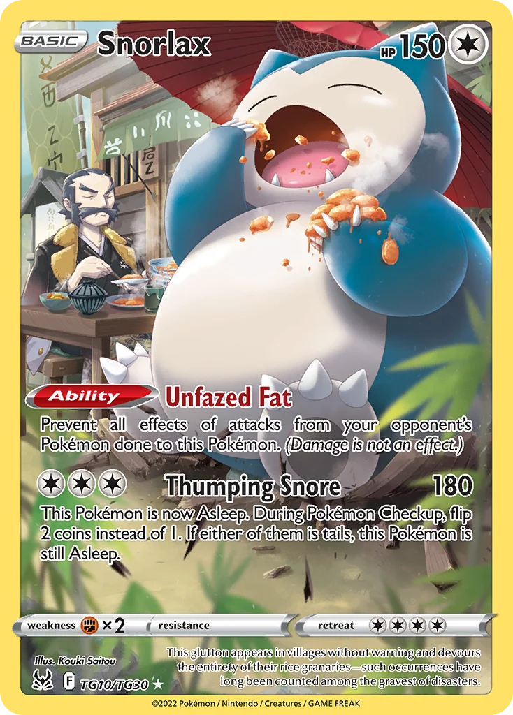 Snorlax Pokemon card
