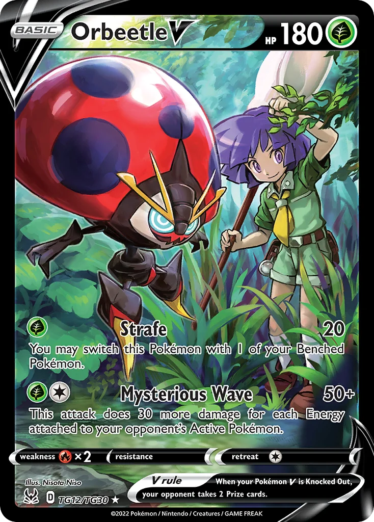 Orbeetle V Pokemon card