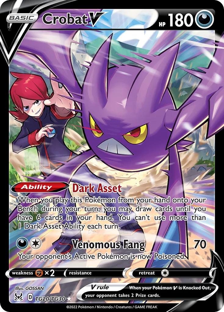 Crobat V Pokemon card