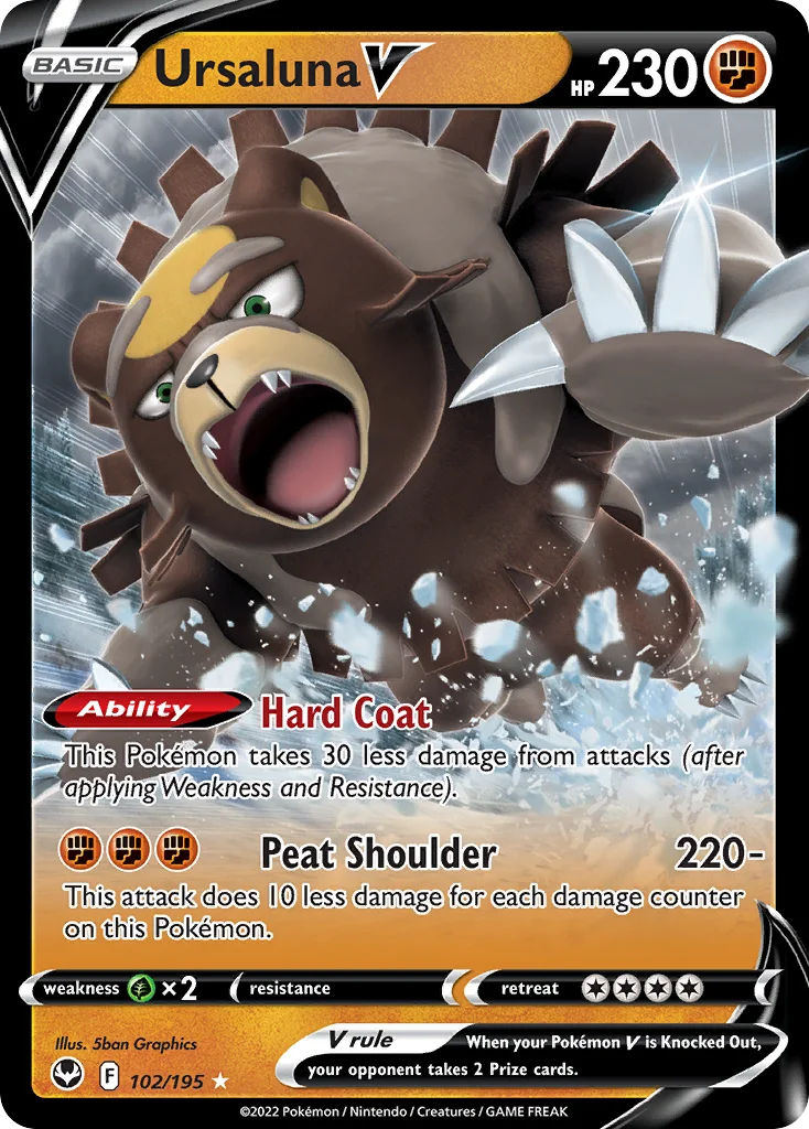 Ursaluna V Pokemon card