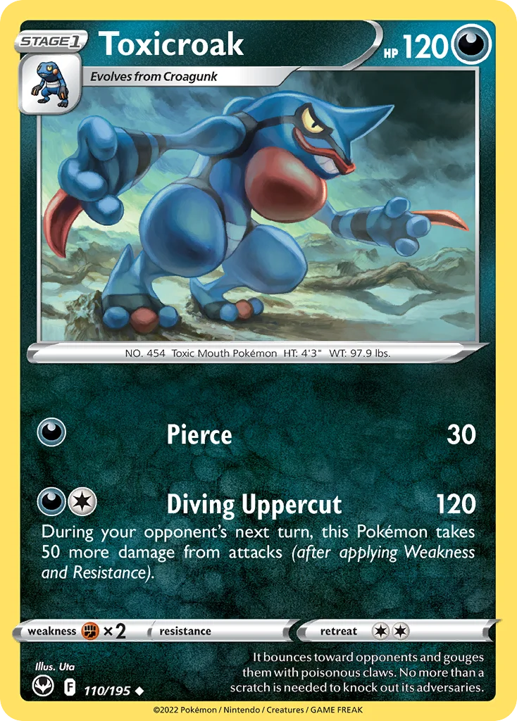 Toxicroak Pokemon card