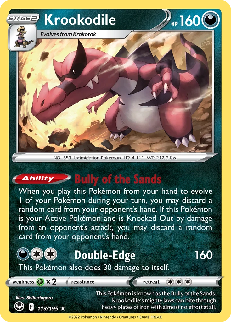 Krookodile Pokemon card