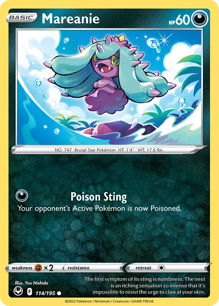Mareanie Pokemon card