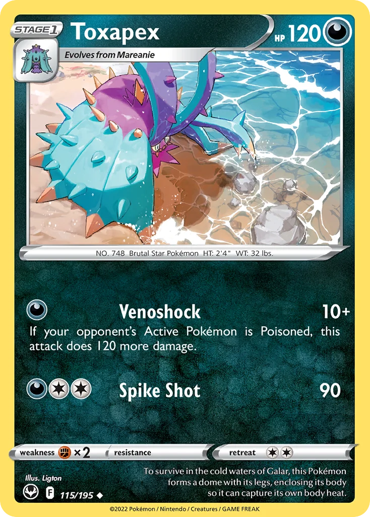 Toxapex Pokemon card