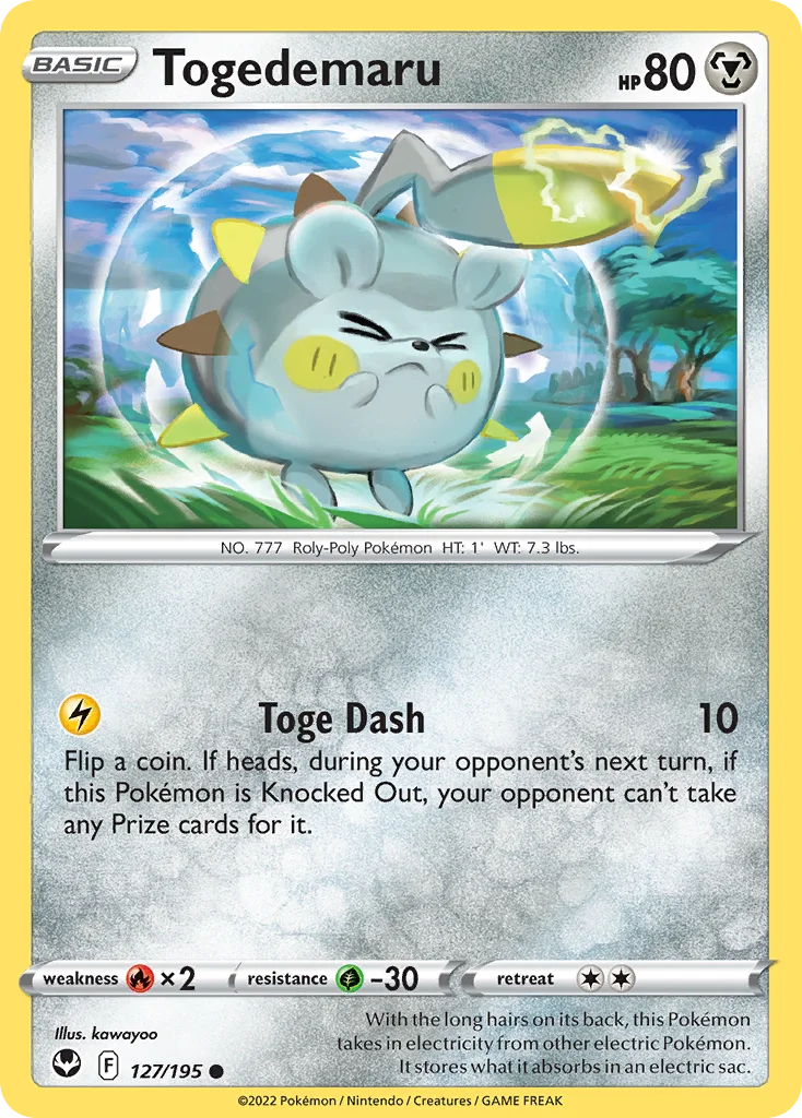 Togedemaru Pokemon card