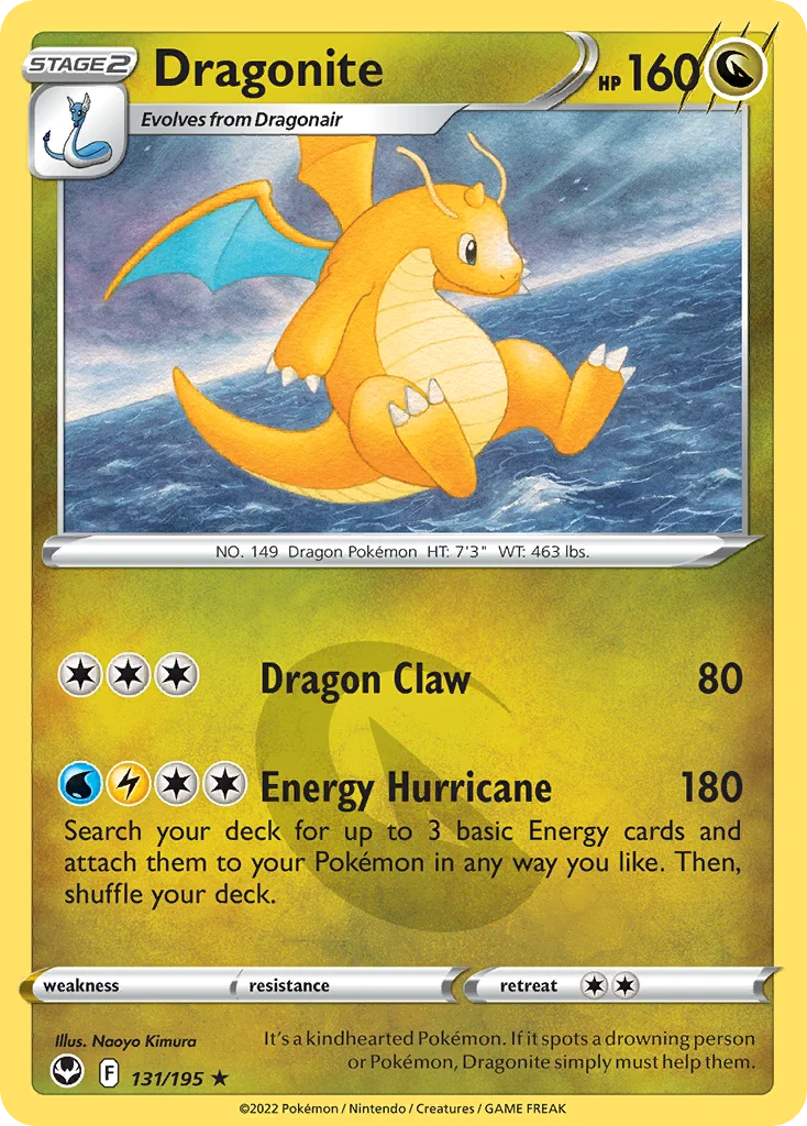 Dragonite Pokemon card