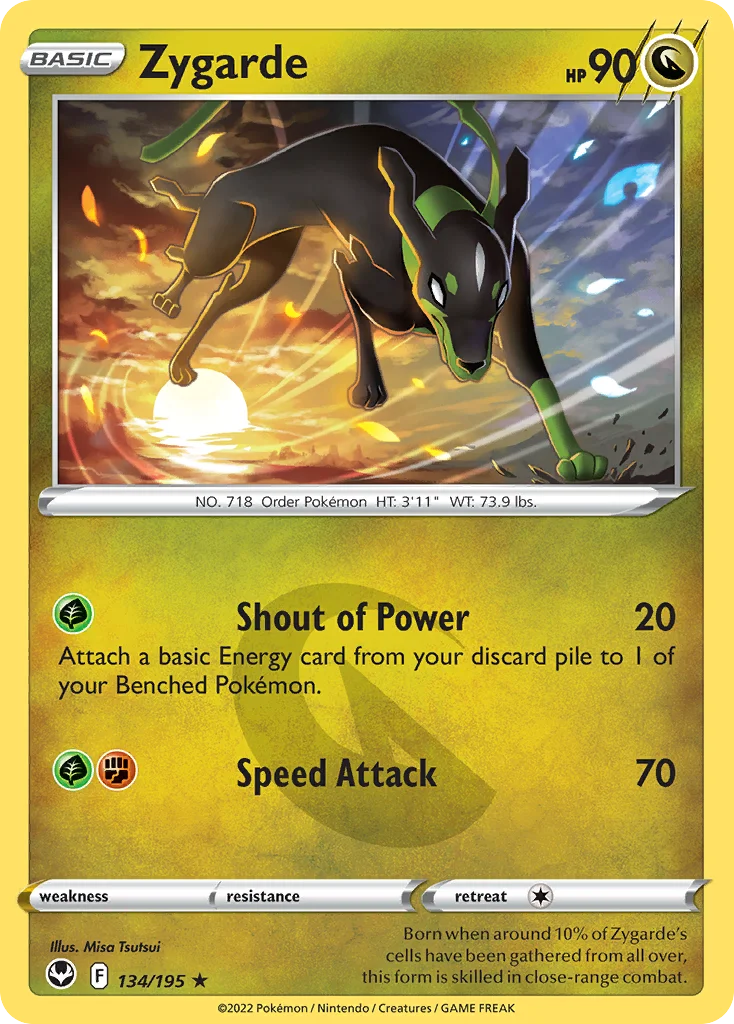 Zygarde Pokemon card