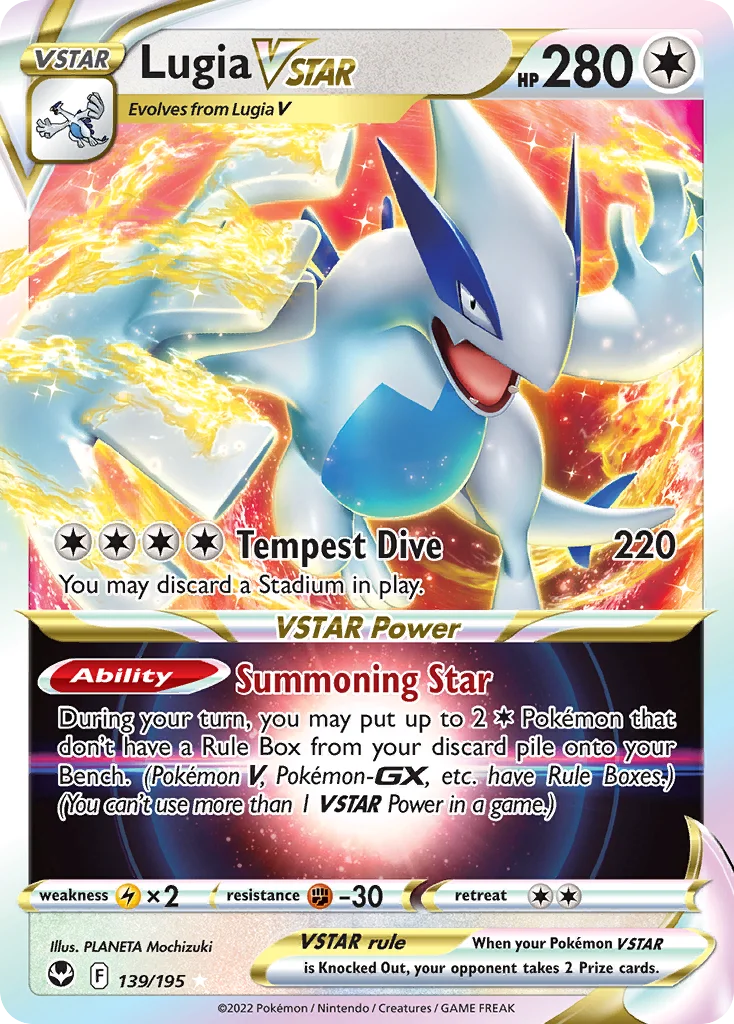 Lugia VSTAR Pokemon card