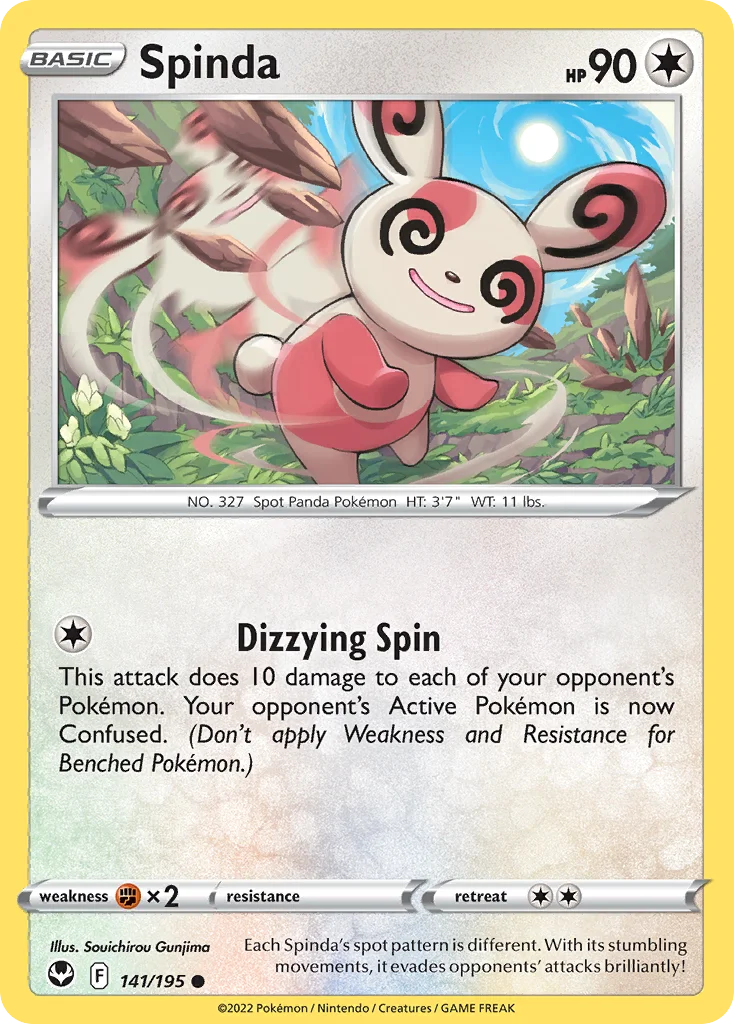 Spinda Pokemon card
