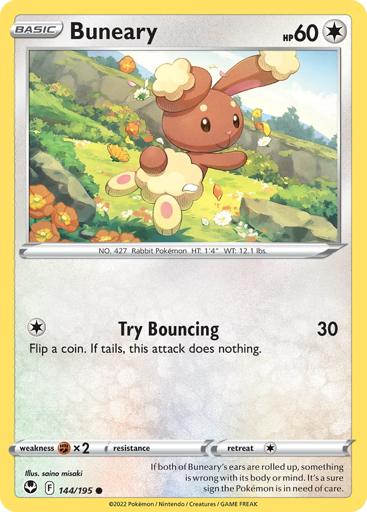 Buneary Pokemon card