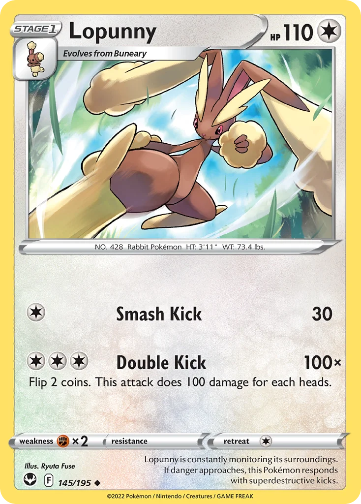 Lopunny Pokemon card