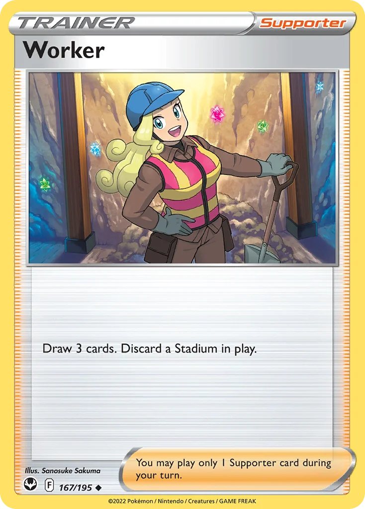 Worker Pokemon card