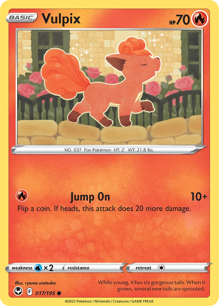 Vulpix Pokemon card