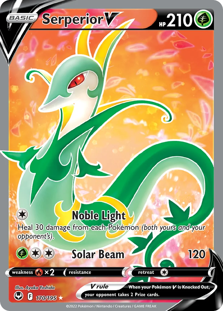 Serperior V Pokemon card