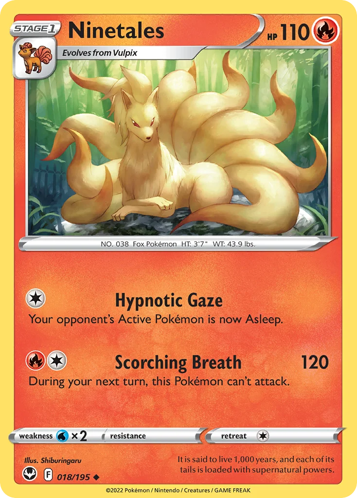 Ninetales Pokemon card