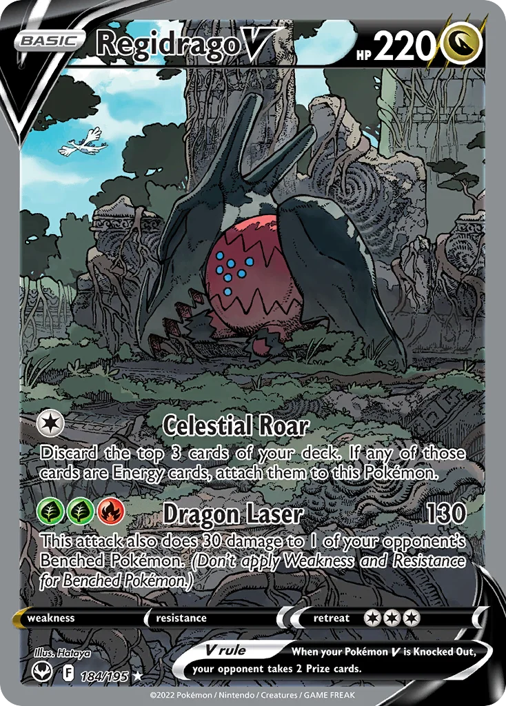Regidrago V Pokemon card