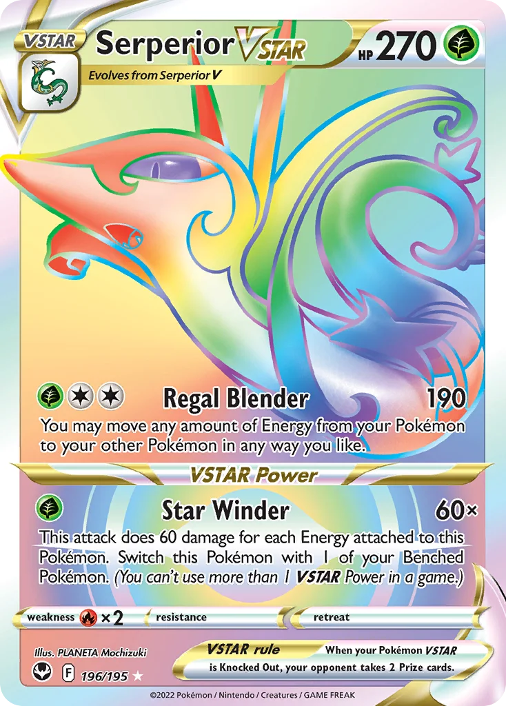 Serperior VSTAR Pokemon card