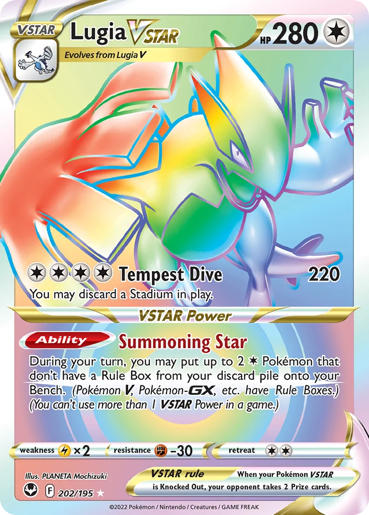Lugia VSTAR Pokemon card