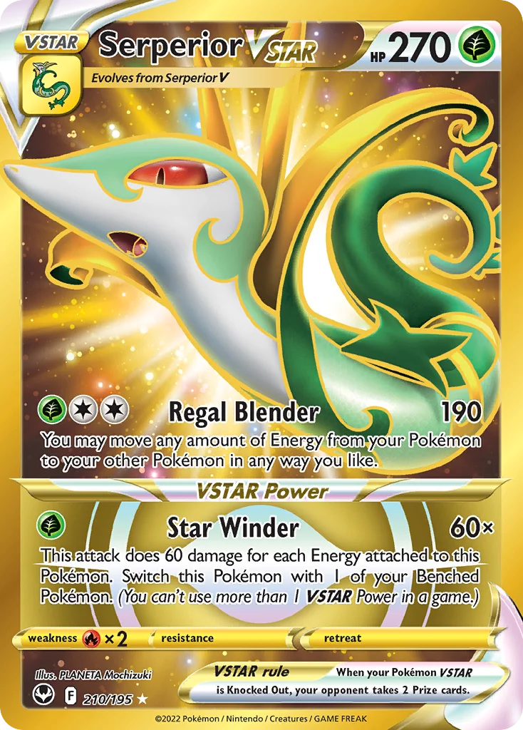 Serperior VSTAR Pokemon card