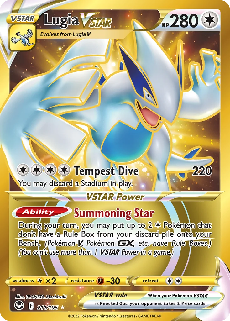 Lugia VSTAR Pokemon card