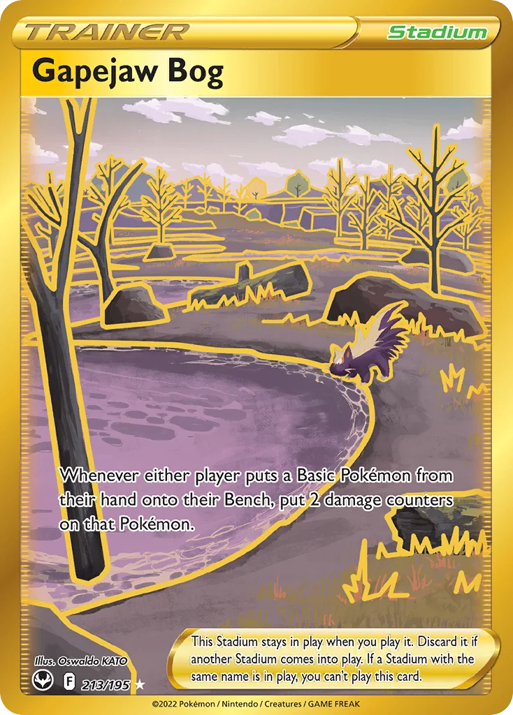 Gapejaw Bog Pokemon card
