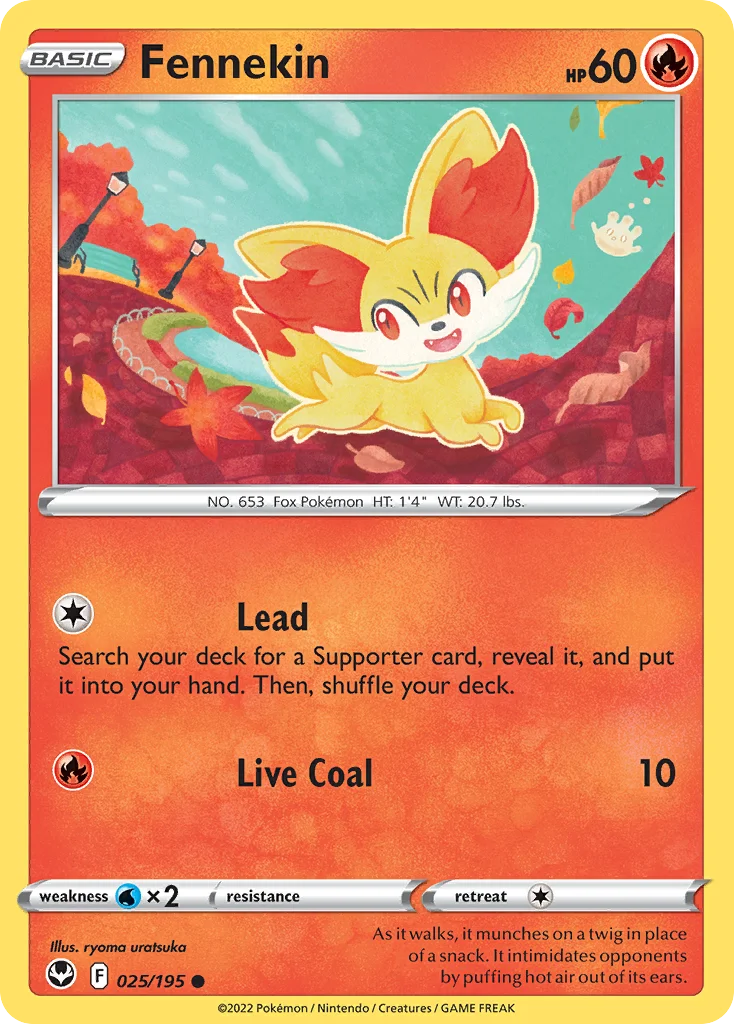 Fennekin Pokemon card