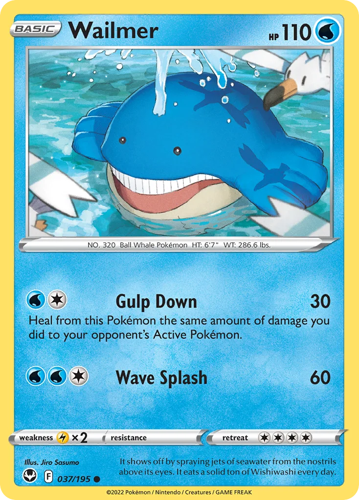 Wailmer Pokemon card