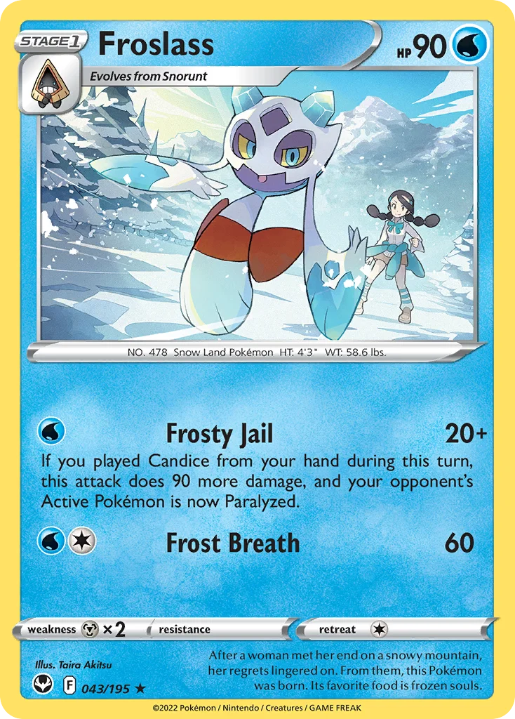 Froslass Pokemon card