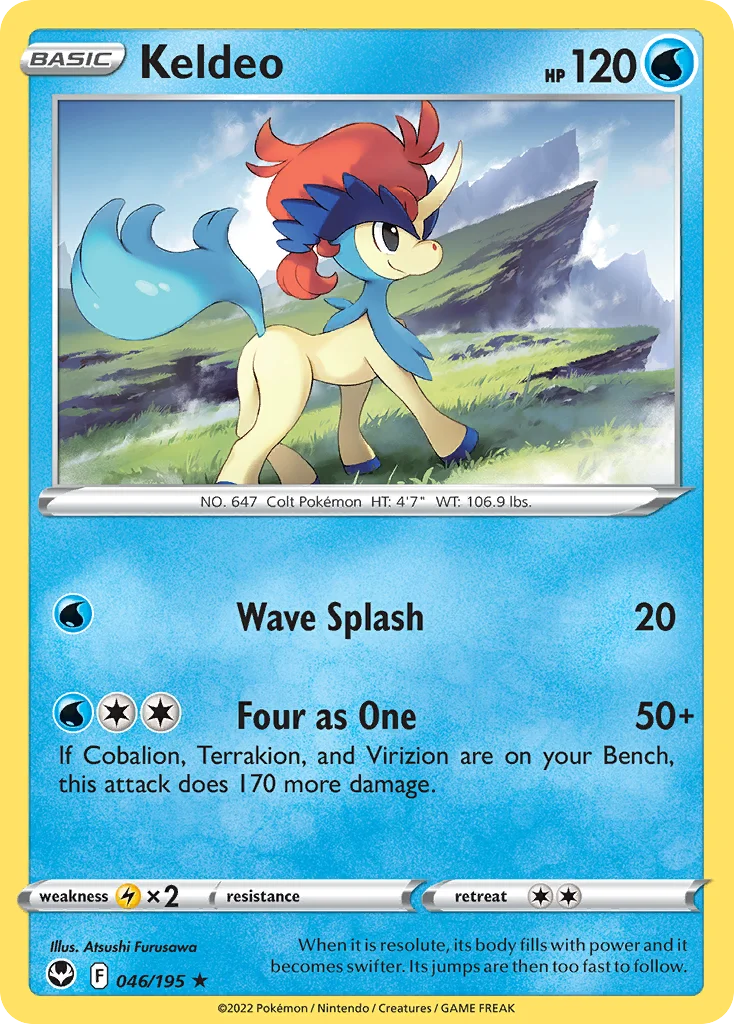 Keldeo Pokemon card