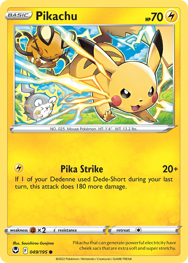 Pikachu Pokemon card