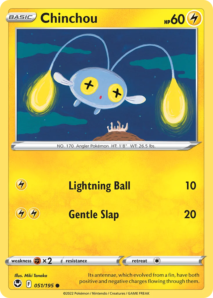 Chinchou Pokemon card