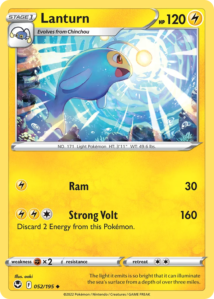 Lanturn Pokemon card