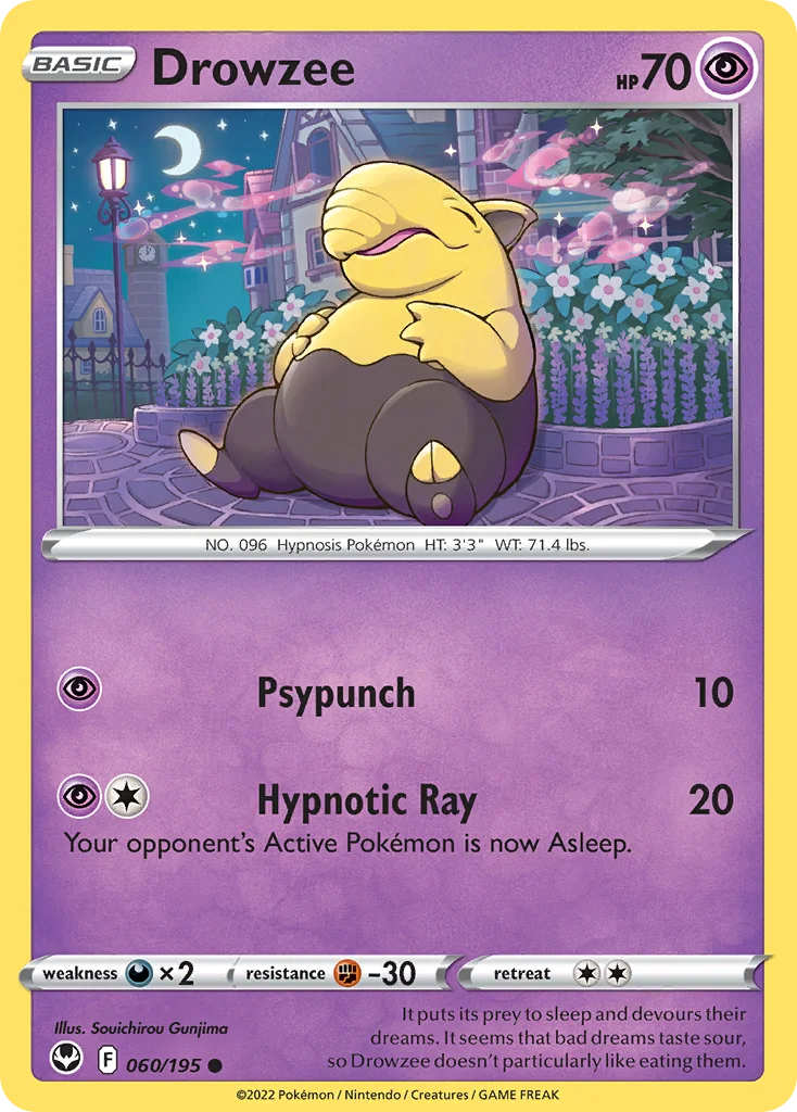 Drowzee Pokemon card