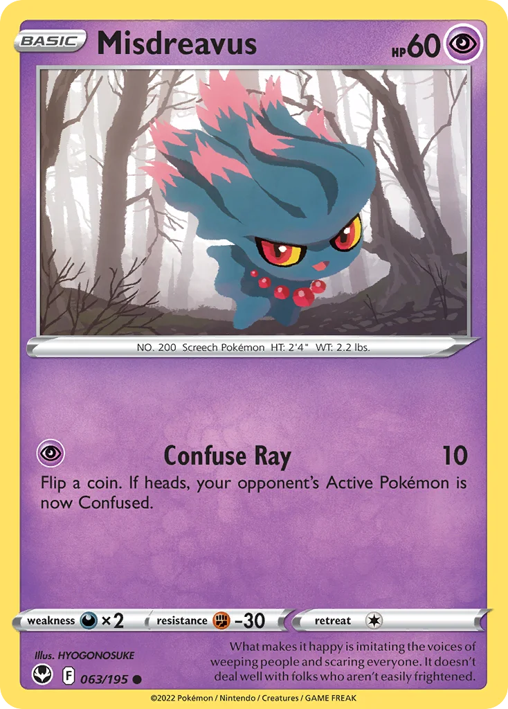 Misdreavus Pokemon card