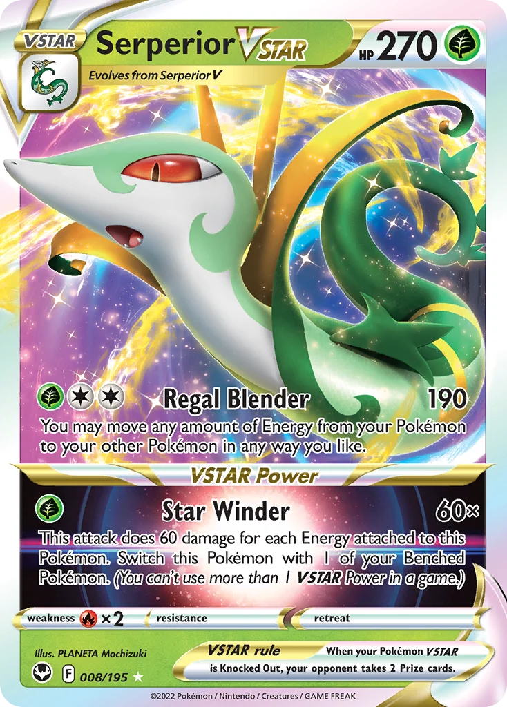 Serperior VSTAR Pokemon card