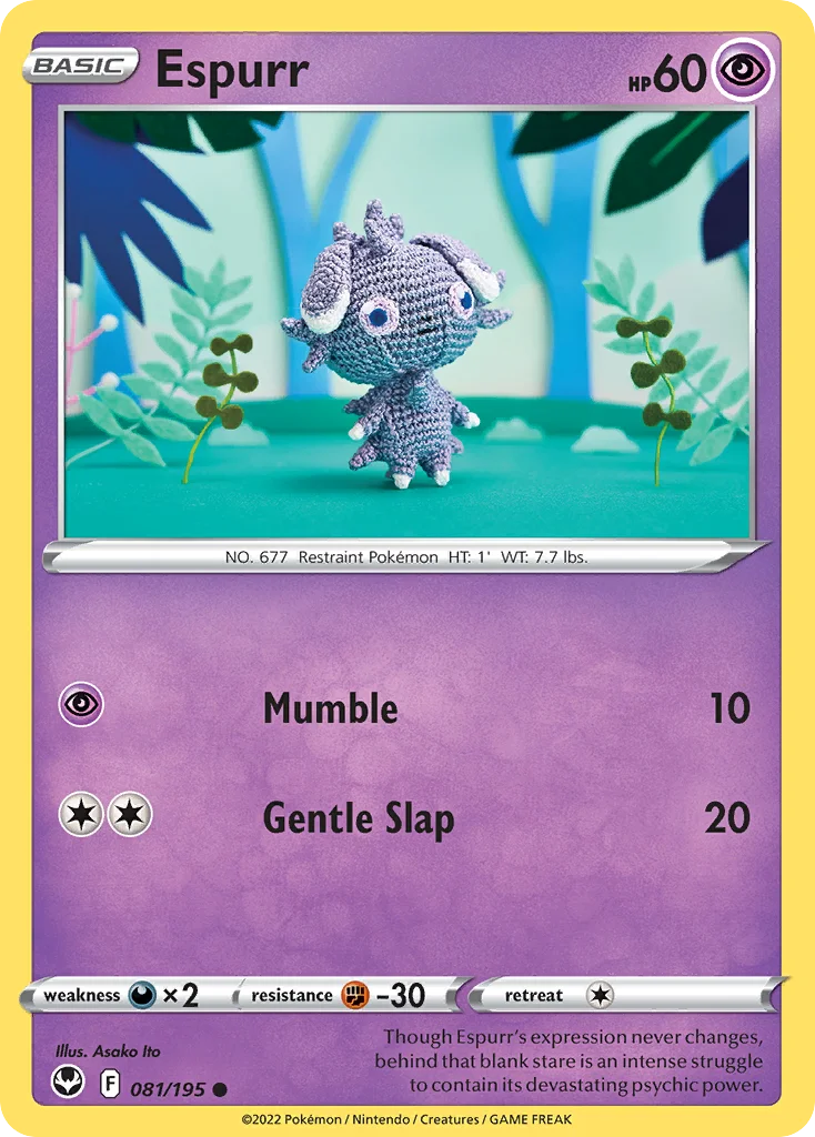 Espurr Pokemon card