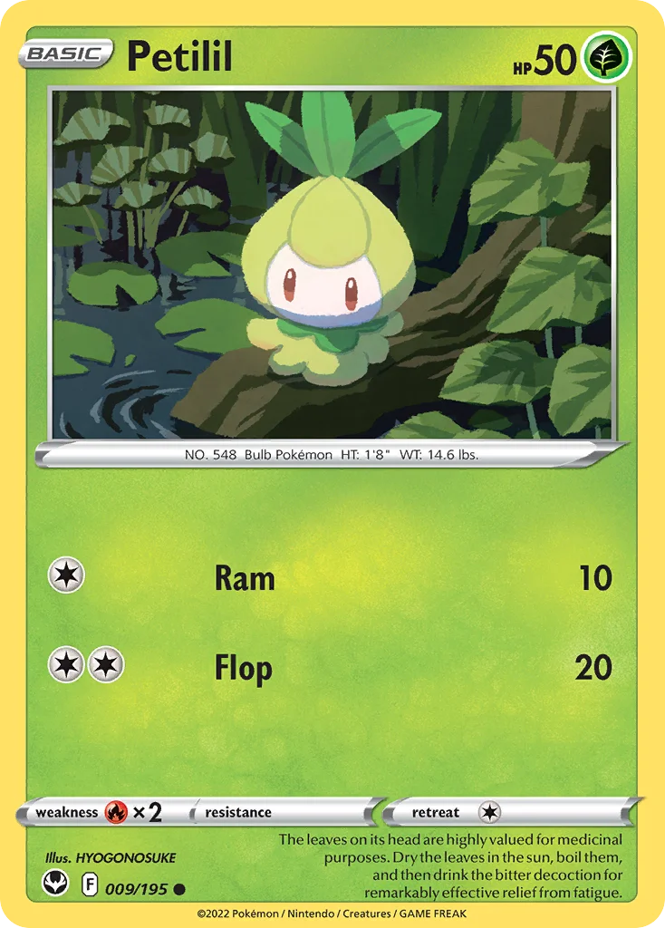 Petilil Pokemon card