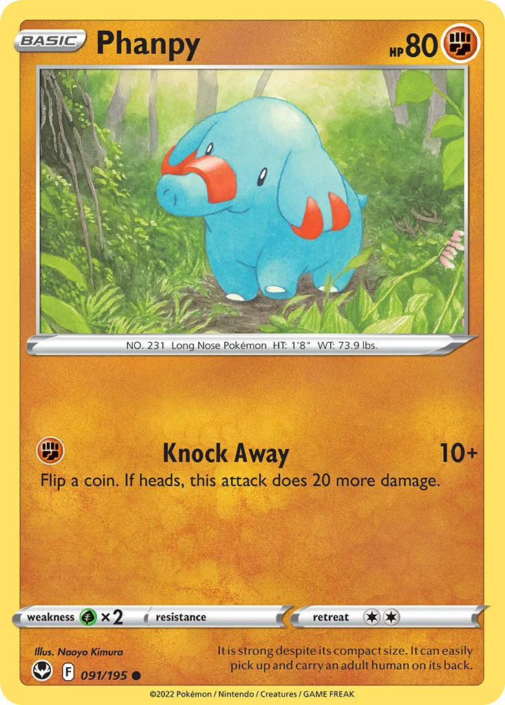 Phanpy Pokemon card