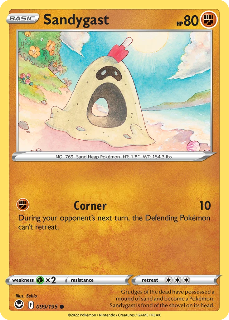 Sandygast Pokemon card