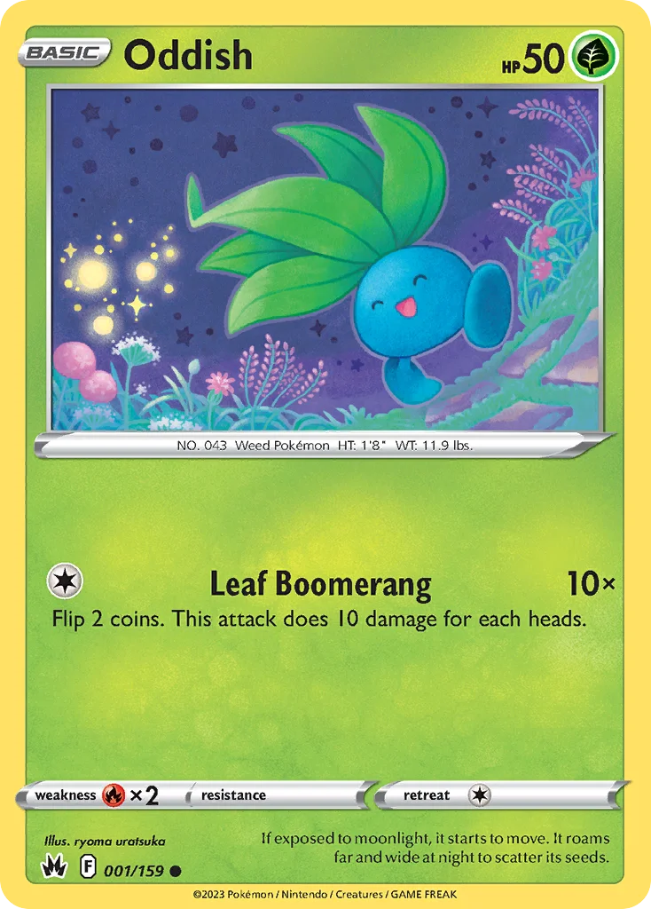 Oddish Pokemon card